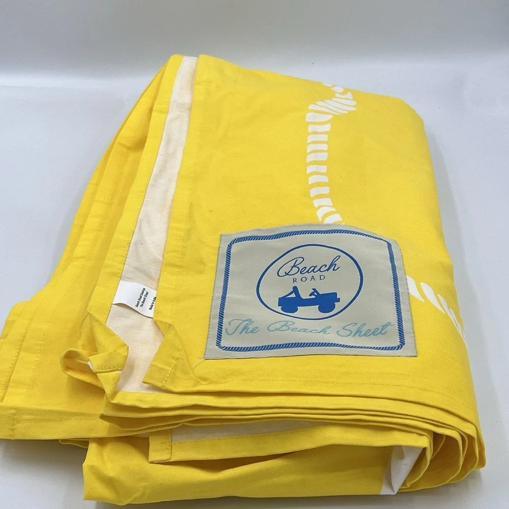 Beach Road Beach Sheet 6 X 6 Ft Yellow Picnic Blanket